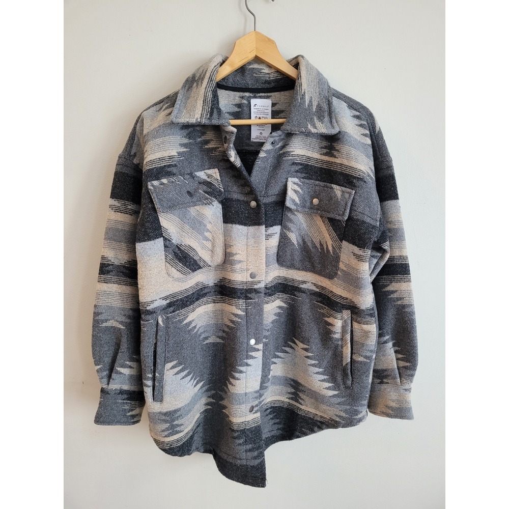Ranch Western Aztec Style Jacket  Western Shacket Heavy Rodeo Size‎ XS